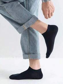 12 pares Calcetines cortos, ligeros y transpirables de verano  para gimnasio - Negro - Ver 8