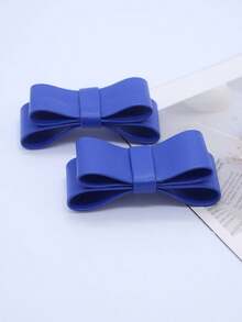 Removable High-Quality PU Sheepskin Bow Shoe Decoration, Shoe Flower, Shoe Buckle, Removable Shoe Ornament, Basic Beach Shoe Accessories - Multicolor - View 14