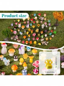 40/20 Stück Mini Pilze, kleine Harz Pilz Figuren in Großpackung für Miniatur Landschaft, Aquarium, Topfgarten, Heimdekoration, Partyfavors, Geschenke, Feste, Geburtstagsfeiern, versteckte Streiche im Büro und so weiter.