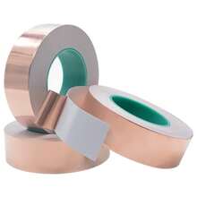 Cinta adhesiva de lámina de cobre conductiva de doble cara de 20m, escudo térmico, elimina EMI, cinta de reparación antiestática, grosor de 0.05mm - 1 unidad - Ver 3