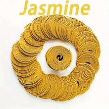 20/40/80/100个茉莉花香线圈 - 天然香氛螺旋香 | 燃烧时间长 | 适用于庭院、门廊、泳池边、露营和花园 | 夏季礼物和家居装饰，户外香线圈 - 茉莉 - 查看 4