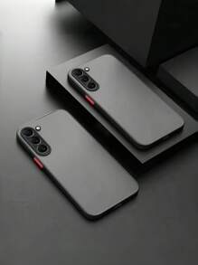 1 Juego de Carcasas para Apple de Color Negro Mate y Verde Oscuro - Negro con Dije de Corazón de Lámina / Verde Liso, Cubierta Protectora Delgada Compatible con Apple 17/17 Air/17 Pro/17 Pro Max/16/15/14/13/12/11 Pro Max, Galaxy S24 Ultra/S23/S22/S21/S20, Regalo Estético