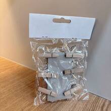 2026 Cleme de lemn pentru decorațiuni de Crăciun pentru casă, Cleme de lemn pentru brad de Crăciun, Cleme de lemn pentru decorațiuni de petrecere / 6 buc Decorațiuni de Crăciun Pijamale de Crăciun Cadouri de Crăciun Decor de Crăciun - Multicolor - Vizualizare 8