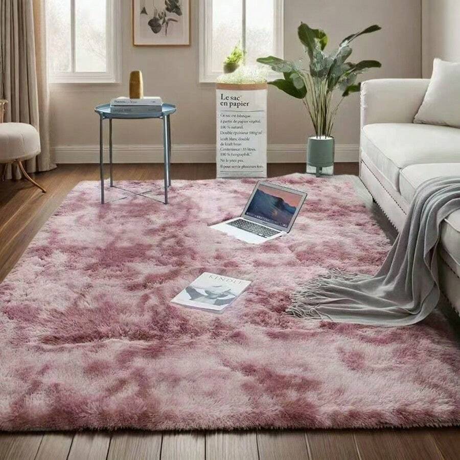 1pc Modern Soft Fluffy Shaggy Rug For Bedroom Living Room Dorm Dormitory Room Indoor Home Decorative, Plush Furry Area Rugs Comfy Bedroom Floor Throw Rug