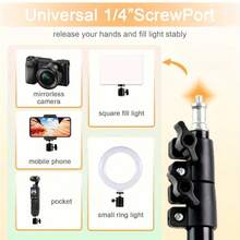 ZZPQVT 43/63/82 英寸通用投影仪三脚架，可伸缩铝合金支架，高度可调，1/4 英寸金属旋转头，适用于 LCD 投影仪、相机和手机