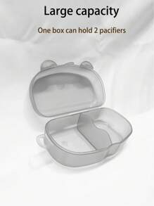 便携式婴儿奶嘴盒，可容纳 2 个奶嘴进行替换，奶嘴盒适用于婴儿奶嘴容器，适用于旅行公园奶嘴盒（不包括奶嘴）
