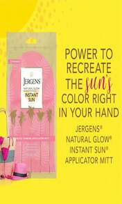 Jergens Natural Glow Body Applicator Mitt, Flawless, Streak-Free Tanning Blender Glove, Reusable Tanning Mitt Protects Hands