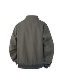 Giacca colorblock versatile e alla moda per uomo taglia oversize, adatta per autunno/inverno