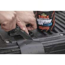 -REX Cinta resistente impermeable y de reparación para superficies húmedas o rugosas y sucias, incluyendo subacuáticas, fugas yás, 4 pulgadas x 5 pies, negro, 1 rollo (285987) - 2 pulgadas de ancho - Ver 2