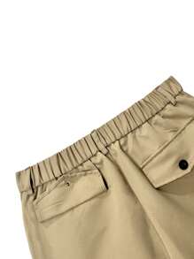 Short cargo classique, short cargo ample et décontracté à plusieurs poches pour hommes pour l'extérieur, le travail et l'été. Short cargo ample et décontracté de couleur unie pour homme, short Bermuda