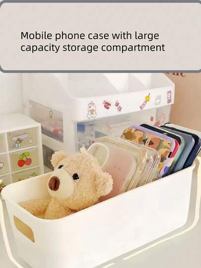 Back To Schoolback To SchoolHalloween Portable Storage Basket, Suitable For Mobile Phone Cases, Schoolbag Organization, Student Dormitory Stationery Storage Box For The Start Of The School Term, Kitchen Storage Box, And Desktop Storage.