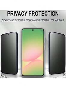 1 pieza Protector de pantalla de vidrio templado mate y privado, compatible con Samsung, dureza 9H, antirreflectante mate, 2.5D, antihuellas, vidrio mate y privado, resistente a arañazos, estilo mate y privado. Accesorio para smartphone, fácil instalación. Esenciales de protección de pantalla, aplicable a protectores de pantalla diarios, de oficina y de hogar. Accesorios para teléfonos a prueba de agua, a prueba de golpes y a prueba de caídas. - Negro - Ver 2