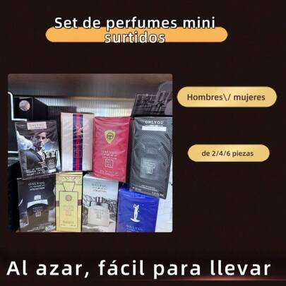 SET DE PERFUME MINI DE 30ML HOMBRE/ MUJER SURTIDOS AL AZAR , nuevo empaque, fácil de llevar, diferentes fragancias, diferentes estilos
