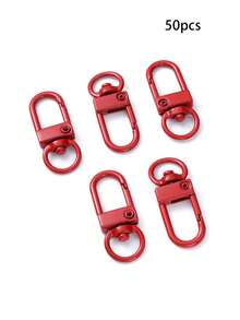 10 件装合金旋转龙虾扣钥匙扣 - 多功能弹簧钩钥匙圈，适用于手袋和配饰 - 彩色 - 查看 19