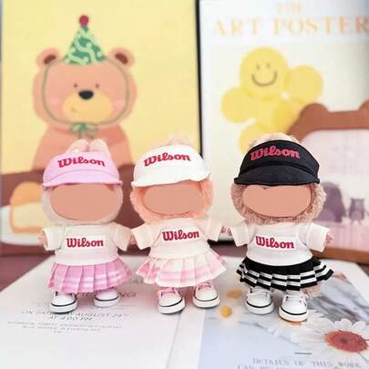 [Apparel Only] 1st & 2nd Generation Keychain For Labubu Clothing Accessory, Sit-Sit Party Wilson Sportswear