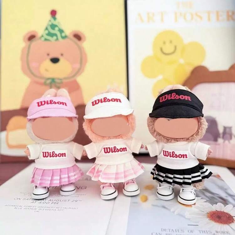 [Apparel Only] 1st & 2nd Generation Keychain For Labubu Clothing Accessory, Sit-Sit Party Wilson Sportswear - Multicolor - View 1