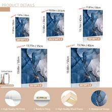 3pcs/Set Canvas Paintings And Posters,Modern Blue Floral Abstract Art Decor,Home Decor,Wall Art,Room Decor,HD Prints,Ideal Gifts,Living Room,Bedroom,Dining Room,Office Decorative Art,Posters,Wall Art,Room Decoration Stuff,Modern,Botanical(Optional) Frame)