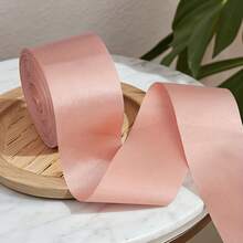 1 pieza Cinta colorida ajustada, decoración navideña y de Halloween, cinta de regalo de poliéster brillante, cinta de satén liso de unicolor, cinta de satén liso extra ancha para decoración de bodas, sillas, regalos, flores, adecuada para manualidades, bodas, cumpleaños - color mixto, suministros hechos a mano, tratamiento de superficie brillante, cara de satén de poliéster, decoración de bodas, borde elegante, textura suave, organizador de eventos, Ancho: 3.8cm, Longitud: 20m