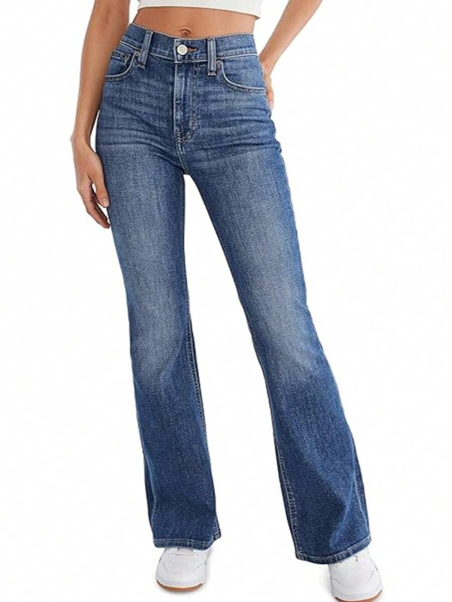 Women's Low Rise Straight Leg Wide Leg Baggy Jeans