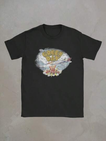 5XL Men Green Days T Shirts Fresh Dookie Saviors Hip Hop Fans Gift 100 Cotton Tops Short Sleeve Round Collar Tee Plus Size T-Shirt