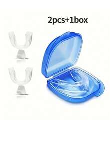 1/2/4/10pcs Transparent EVA Mouthguard, Breathable Design, With Protective Case, Suitable For Boxing, Kickboxing, Taekwondo, Football, Basketball, MMA Training And Competition