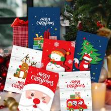 8pcs/Set Fashionable & Elegant Christmas Greeting Cards, Gift Cards, Christmas Greeting Cards With Stickers And Envelopes, Creative & For Holiday Blessings, Christmas Decorations, Gift Cards (Assorted Styles)