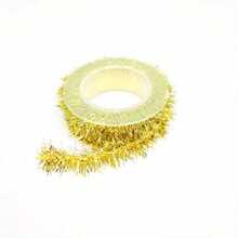 1 لفة 9.19 قدم شريط بريق متعدد الألوان لتزيين شجرة وحفلات عيد الميلاد والديكور الداخلي والخارجي للمناسبات العطلات