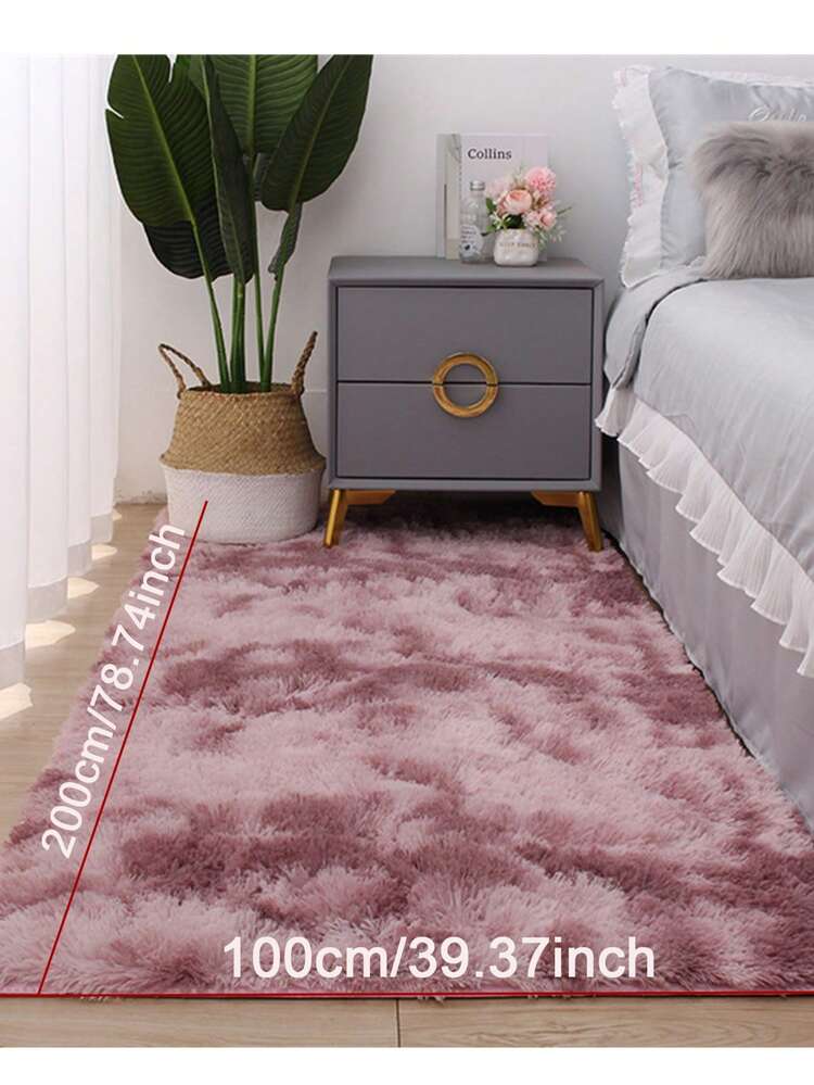 1 pieza Alfombra suave y esponjosa de estilo moderno para dormitorio, sala de estar, dormitorio, habitación, decoración del hogar interior. Alfombra de área mullida y peluda, cómoda alfombra de piso para dormitorio - Multicolor - Ver 10