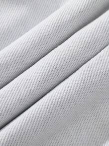 男士连帽拉链运动衫，厚款休闲宽松百搭套头衫，适合春秋季节 - 淺灰色 - 查看 8