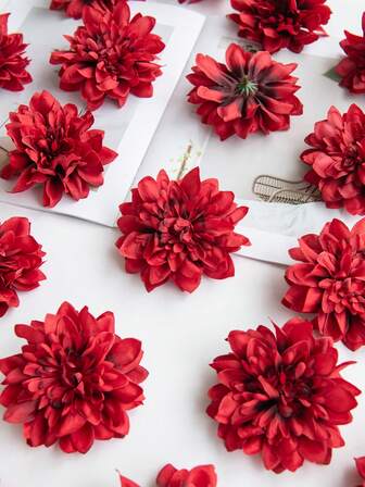 5/25個入り ダリア 造花 アジサイ、シルク製アジサイの花、ホーム、ウェディング、パーティー装飾用の人工花、ガーランド、ブライダルブーケ、DIYフラワーアレンジメント、母の日、誕生日、ギフトに