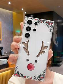غطاء هاتف ناعم بتصميم رنة عيد الميلاد متوافق مع أجهزة و Honor و Redmi و Galaxy A04e/12/A13/A14/A34/A50/A52/A53/A54/S21/S22/S23/S24/S25/S25Ultra، 6A/7A/8A، 12T/13T، مقاوم للماء والصدمات ومقاوم للخدش، الإصدار الدولي وليس الإصدار المحلي - شفاف - مشاهدة 5