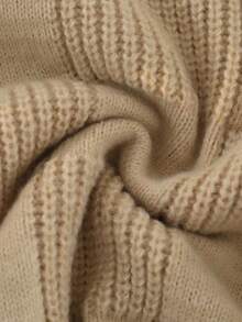 1pc Men's Solid Plaid Round Neck Sweater, Casual, Sports, Fitness, Fashion, Versatile, Outdoor, Street Style, Loose, Textured Knit, Autumn/Winter