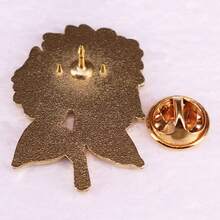 Broche de flor de ave del paraíso con esmalte duro, joyería tropical naranja, regalo para amantes de la naturaleza, accesorio para jardineros
