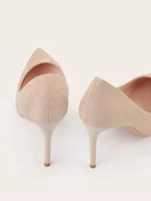 2025 新款女士黑色鳄鱼压纹尖头细高跟鞋 - 超高合成包覆高跟鞋，适合专业和正式场合，优雅的四季正装鞋，高跟鞋，秋季，高跟鞋，办公室鞋，精致的鞋子设计，舒适的鞋垫设计 - 杏色 - 查看 5