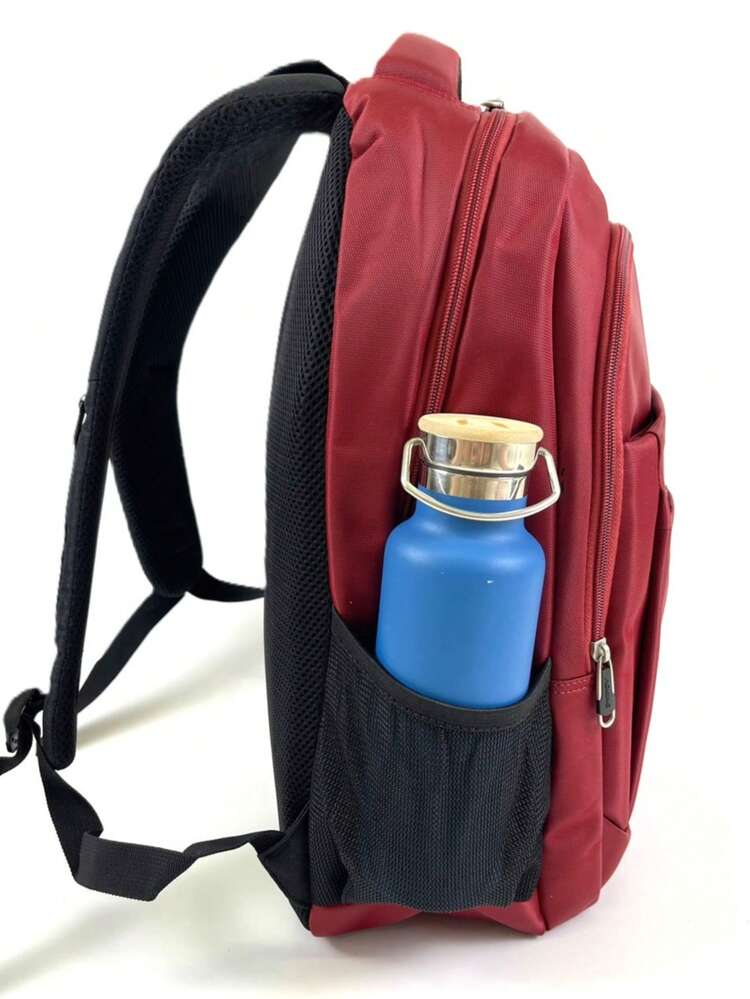 Unisex Couples Multifunctional Travel Bag, Extra Large Capacity, Travel Backpack, Student Bag, Casual Bag - Red - View 3