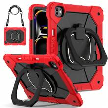 Colorblock Handheld Rotating Shockproof Protective Case With Shoulder Strap For Apple IPad Mini 7, IPad Mini 6, IPad 6th (9.7-Inch), IPad Pro 9.7 (2016), IPad 5th (9.7-Inch), IPad 10.2 7th Gen 2019, IPad 8th (10.2-Inch), IPad 9th Gen (10.2-Inch), IPad 11(A16 2025), IPad 10th (10.9-Inch), IPad Air 4th (10.9-Inch), IPad Air 5th Gen 2022, IPad Air 11-In.(M2)-2024, IPad Air 11(M3 2025)