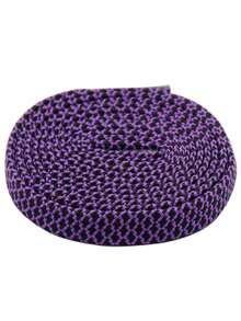 7mm Polyester Flat Hollow Shoelaces, Bicolor, Classic & Versatile For Casual Shoes And Sneakers