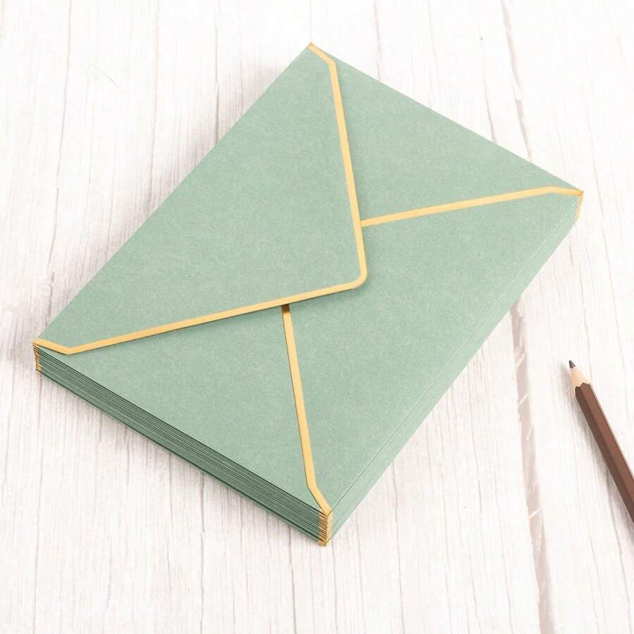 Envelopes , 5 X 7 Inch Card Paper Envelope For Invitation, V Flap Greeting Envelope Sleeve For Wedding Gift, Graduations, Office - Multicolor - View 1