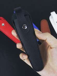 Customized Hair Cutting Scissors PU Protective Case, Pet Grooming Shears PU Leather Sleeve, Matte Scissors Storage Bag, Scissors Protective Cover To Prevent Injury, Suitable For Household Scissors, Salon Scissors, Pet Grooming Scissors, Tailor Small Scissors, Custom Leather Sleeve