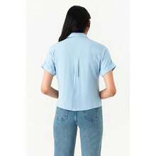 SELECT Light Blue Double Pocket Shirt - Baby Blue - View 4