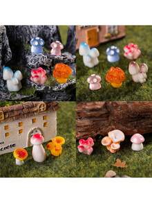40/20 Stück Mini Pilze, kleine Harz Pilz Figuren in Großpackung für Miniatur Landschaft, Aquarium, Topfgarten, Heimdekoration, Partyfavors, Geschenke, Feste, Geburtstagsfeiern, versteckte Streiche im Büro und so weiter.
