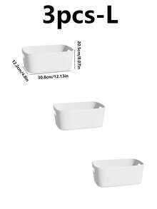 Có sẵn theo gói 1/2/3 chiếc với các màu vàng sữa, trắng và xanh lá cây, thích hợp để đựng đồ dùng trên bàn làm việc. Phù hợp để đựng mỹ phẩm, đồ dùng linh tinh, đồ ăn nhẹ, đồ chơi, v.v. Cũng có thể dùng làm giỏ đựng đồ, hộp đựng đồ dùng văn phòng, giỏ đựng đồ hình chữ nhật hoặc hộp đựng đồ dùng văn phòng. Có ba kích cỡ để lựa chọn. - Nhiều màu - Xem 32