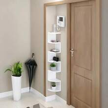 5-Tier Floating Wall Shelf, 86cm X 20cm Space-Saving Storage Rack For Home Decor, Suitable For Living Room, Bedroom, Office To Organize And Decorate Living Space