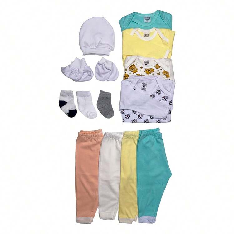15-Piece Baby Layette Kit, Comfort And Style Assortment, Girl And Boy Unisex - Màu vàng - Xem 8