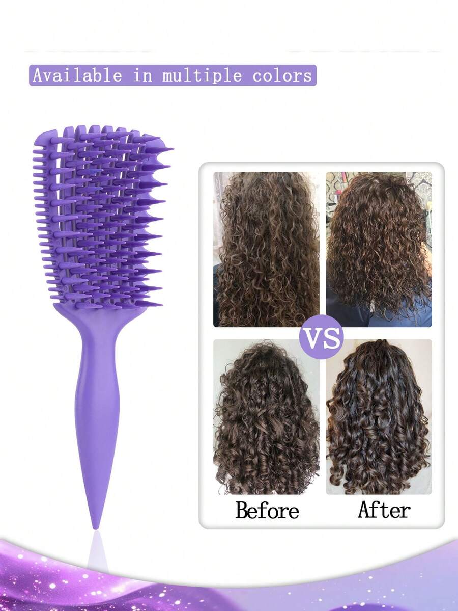 卷发定型梳 – 升级版造型梳，采用灵活独特的设计，轻松打造卷发造型，防拉扯，易于梳理，男女皆宜，是沙龙、旅行和日常护发的理想之选。