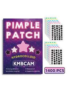 1400Pcs Star-Shaped Spots Pimple Patches For Face, Cute Pastel Colors Colorful, Love Stickers Protect And Heal, Popular Marks And Cover Spots, Perfect For Spots, Cover Pimples Overnight - Nearly Invisible Patches For All Skin Types, For Party Bar Girls Lady. - Multicolor - View 15