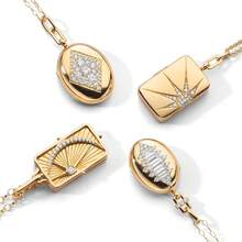 1 Dây chuyền mặt tròn vuông oval đính đá Zirconia thời trang cổ điển mùa hè, mạ vàng 18k. Không dễ bị oxy hóa, thích hợp đeo khi đi nghỉ và hàng ngày. Trang sức nữ. - Nhiều màu - Xem 3