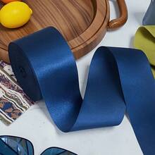 1 pieza Cinta colorida ajustada, decoración navideña y de Halloween, cinta de regalo de poliéster brillante, cinta de satén liso de unicolor, cinta de satén liso extra ancha para decoración de bodas, sillas, regalos, flores, adecuada para manualidades, bodas, cumpleaños - color mixto, suministros hechos a mano, tratamiento de superficie brillante, cara de satén de poliéster, decoración de bodas, borde elegante, textura suave, organizador de eventos, Ancho: 3.8cm, Longitud: 20m