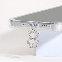 2 Stücke/6 Stücke/12 Stücke Ladeanschluss Staubschutz, Kopfhöreranschluss Staubschutz geeignet für Apple/Typ-C Handys, Ladeanschluss Dekoration