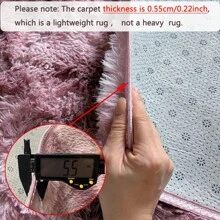 1pc Modern Soft Fluffy Shaggy Rug For Bedroom Living Room Dorm Dormitory Room Indoor Home Decorative, Plush Furry Area Rugs Comfy Bedroom Floor Throw Rug